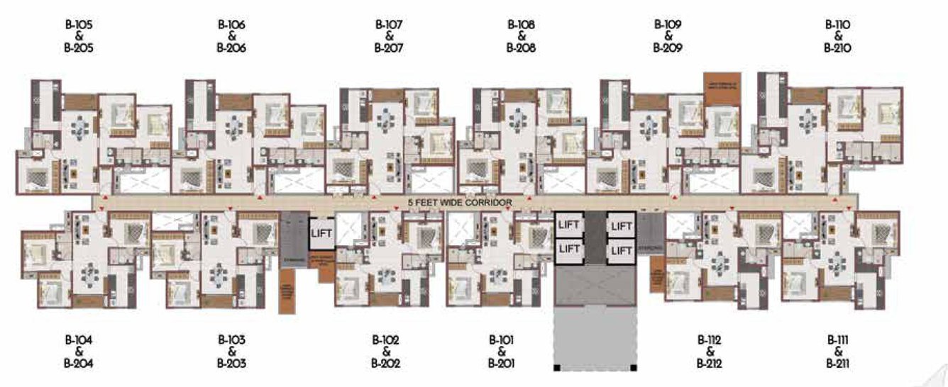 suncity Block 2 Cluster Plan From 1st To 2nd Floor