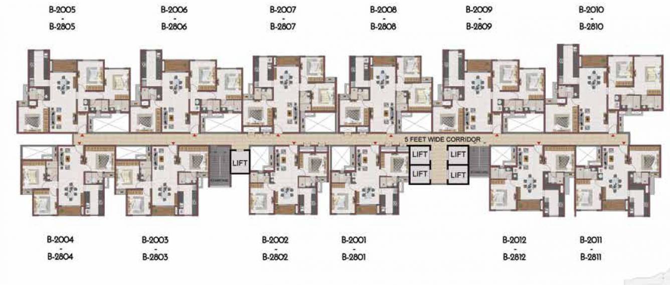 suncity Block 2 Cluster Plan From 20th To 28th Floor