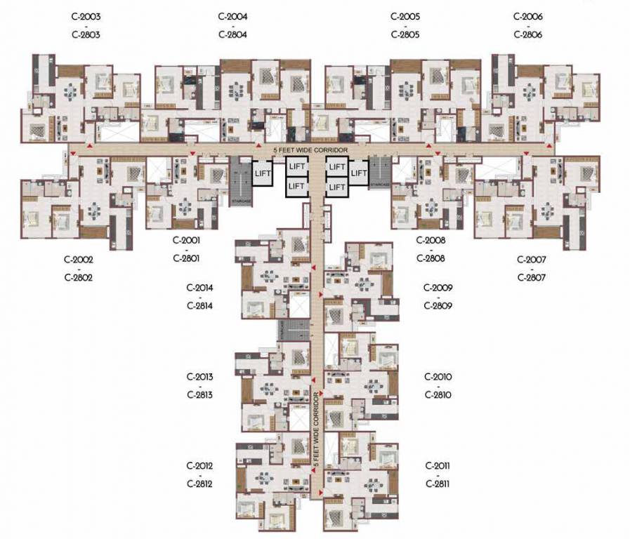 suncity Block 3 Cluster Plan From 20th To 28th Floor