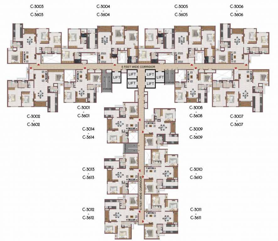 suncity Block 3 Cluster Plan From 30th To 36th Floor