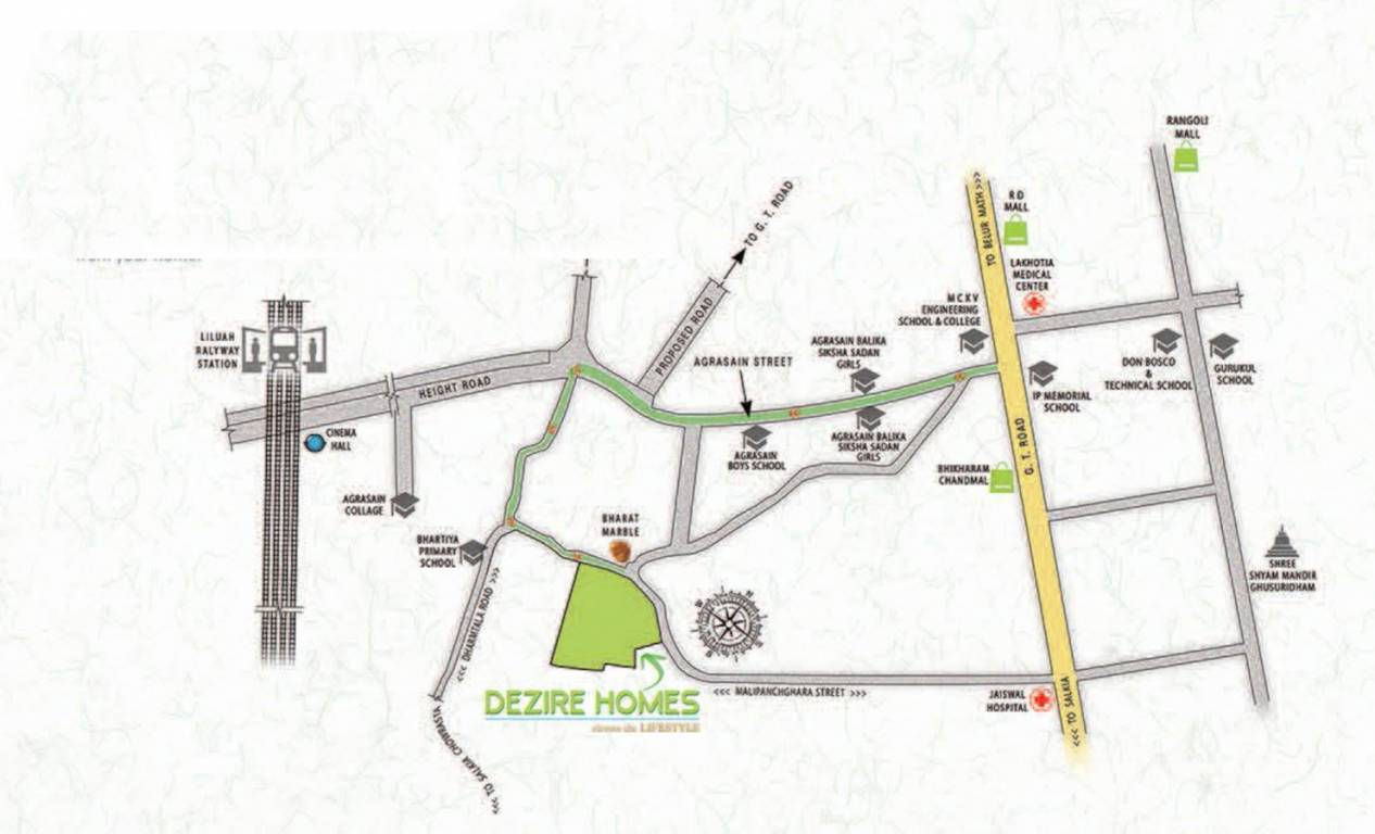  dezire homes Location Plan