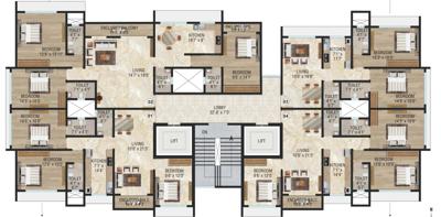  gold-mist-chsl Gold Mist CHSL Cluster Plan From 17th To 19th Floor
