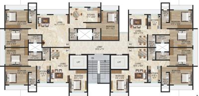  goldmist-chsl Gold Mist CHSL Cluster Plan From 9th To 11th, 13th And 14th Floor