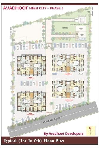  high-city-phase-1 High City Phase 1 Wing A Cluster Plan from 1st to 7th Floor