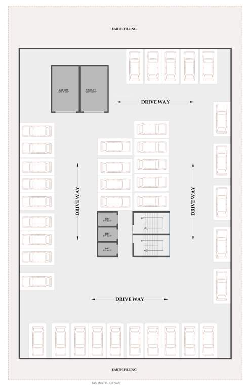  pushpak pride Pushpak Pride Cluster Plan for Basement Floor
