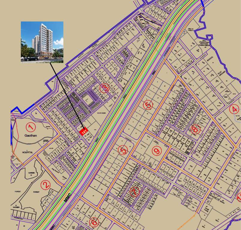  pushpak pride Location Plan