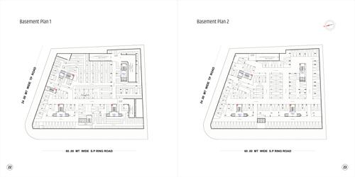  satva-prime Block A To D Cluster Plan for Basement 1 And 2 Floor