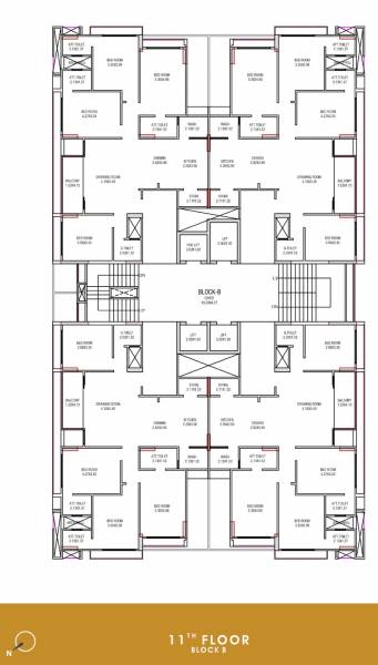  beverly-heights B Cluster Plan For 11th Floor