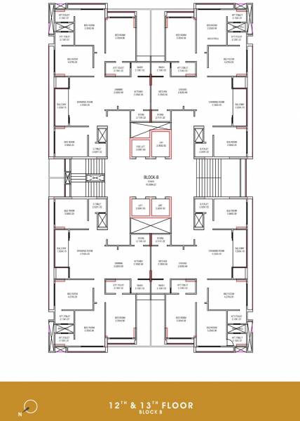  beverly-heights B Cluster Plan From 12th To 13th Floor