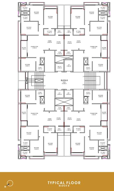  beverly heights B Typical Cluster Plan