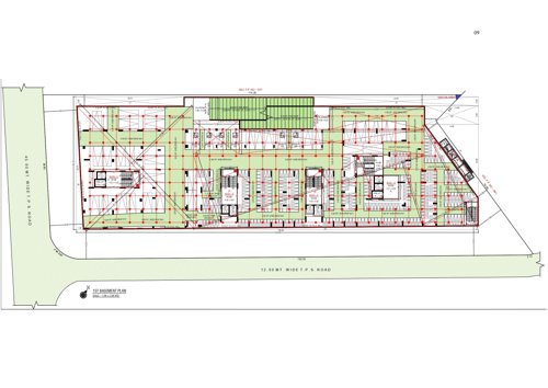  epitome Block A, Block B, Block C, Block D Basement Cluster Plan for 1st Floor