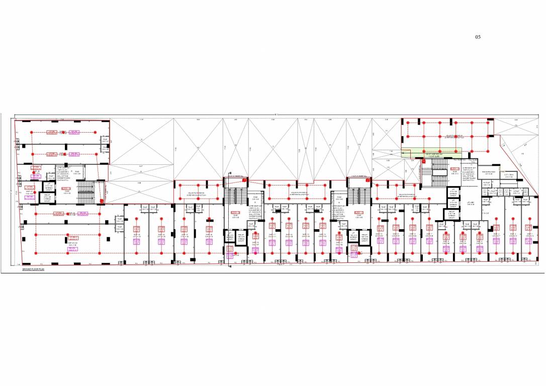  epitome Block A, Block B, Block C, Block D  Cluster Plan for ground Floor