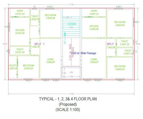  lake-breeze Chaitra Lake Breeze Cluster Plan From 1st To 4th Floor