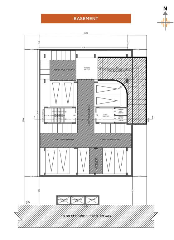  kesari 28 A Basement Cluster Plan
