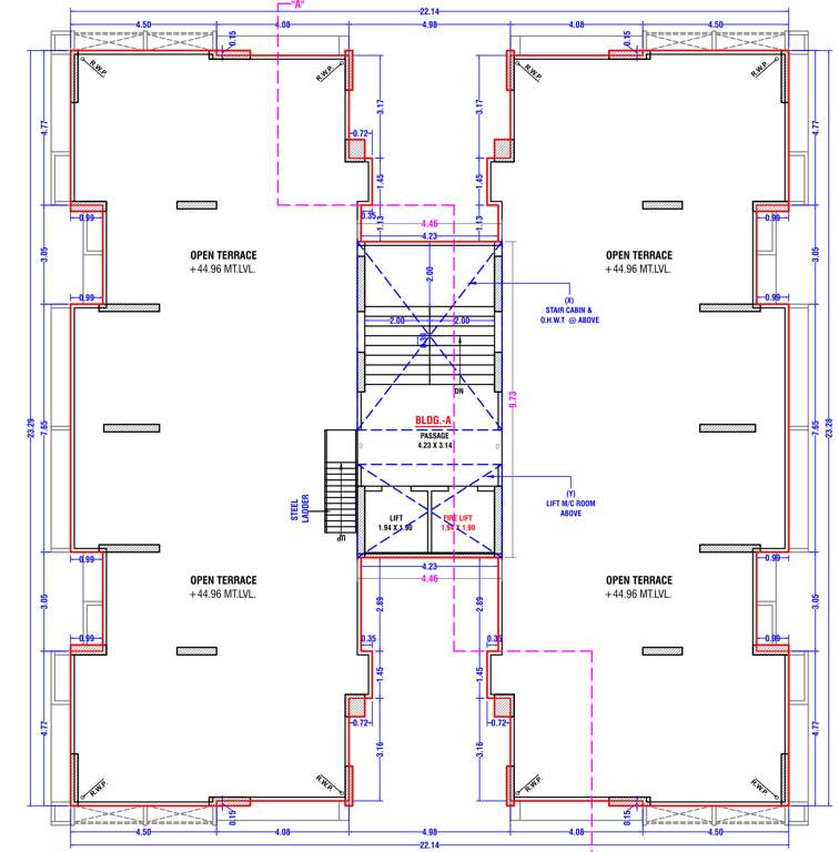  raj luxuria Block A Cluster Plan For Terrace Plan