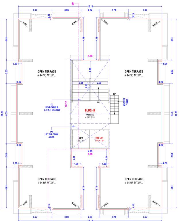  raj luxuria Block B Cluster Plan For Terrace Plan
