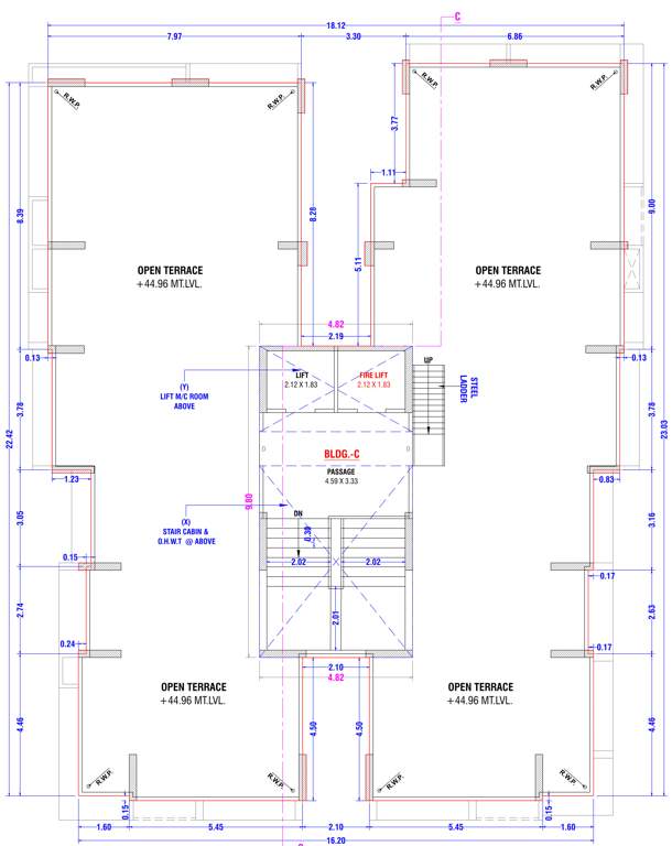  raj luxuria Block C Cluster Plan For Terrace Plan