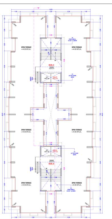  raj luxuria Block D And E Cluster Plan For Terrace Plan