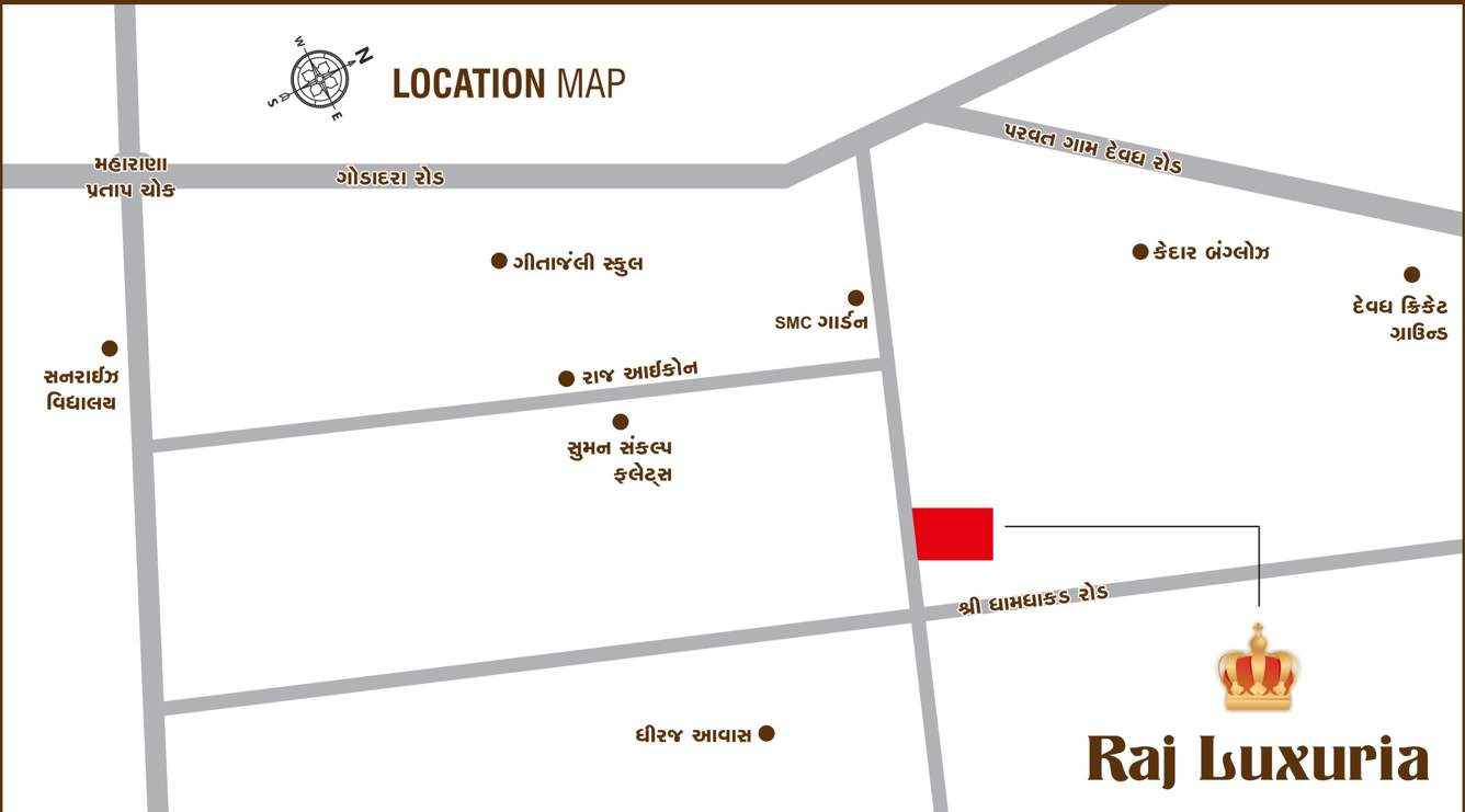  raj luxuria Location Plan