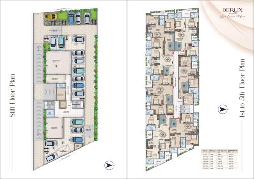 berlin-by-r-r-homes Berlin By R R Homes Cluster Plan from ground to 5th Floor