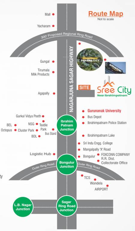 sree city Location Plan