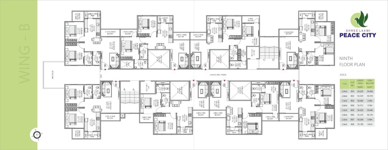  peace city Peace City Wing A Cluster Plan