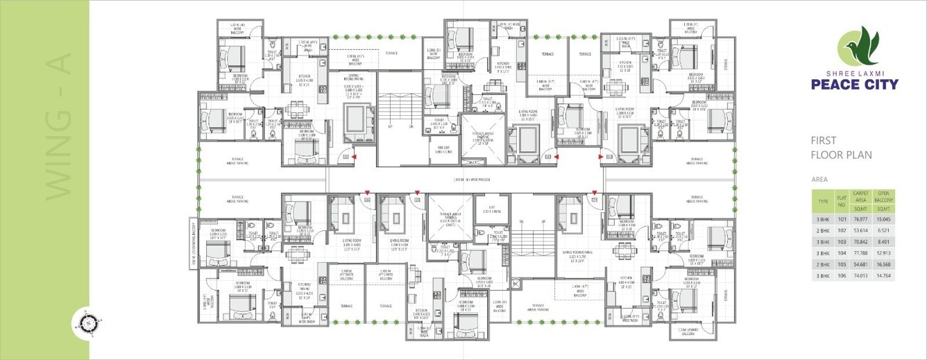  peace city Peace City Wing A Cluster Plan