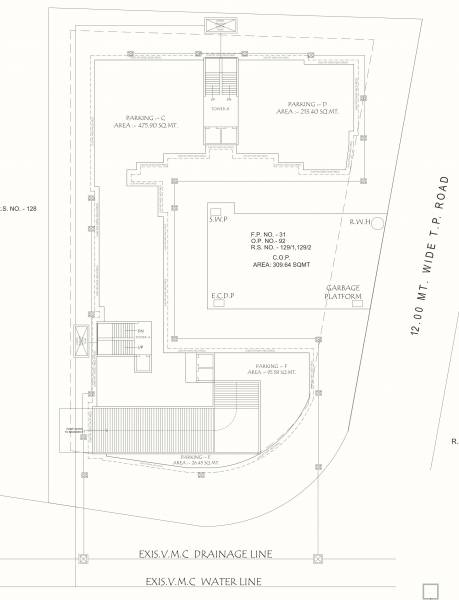 Block A And B Cluster Plan For Ground Floor the-prime-trinity Block A And B Cluster Plan For Ground Floor