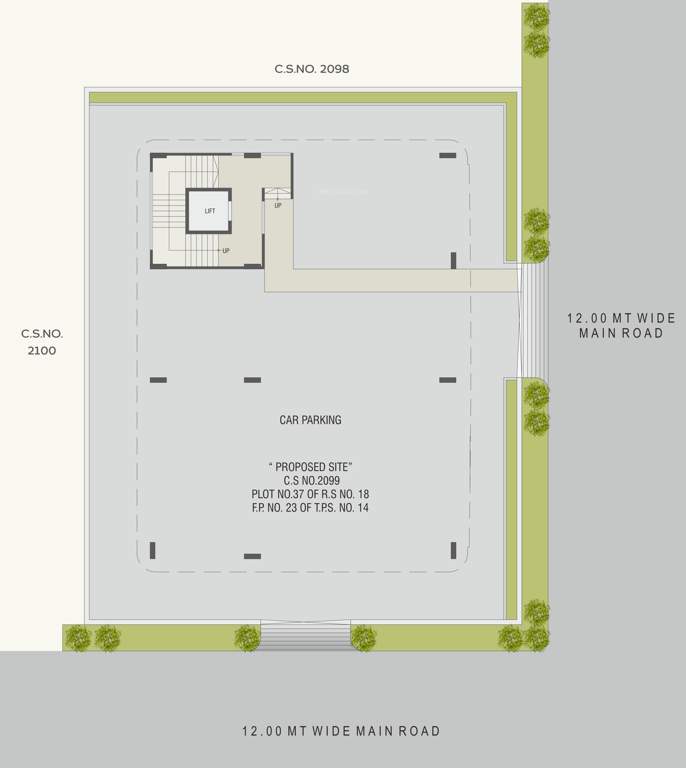  satvaa sunrise Satvaa Sunrise Cluster Plan For Ground Floor