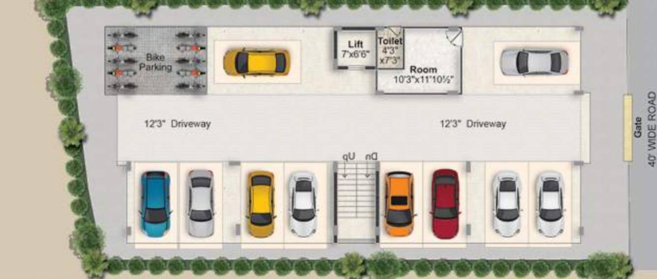  athena homes a Homes A Cluster Plan for ground Floor