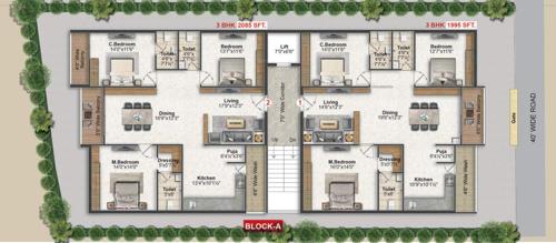  athena-homes-a Homes A Cluster Plan from 1st to 5th Floor