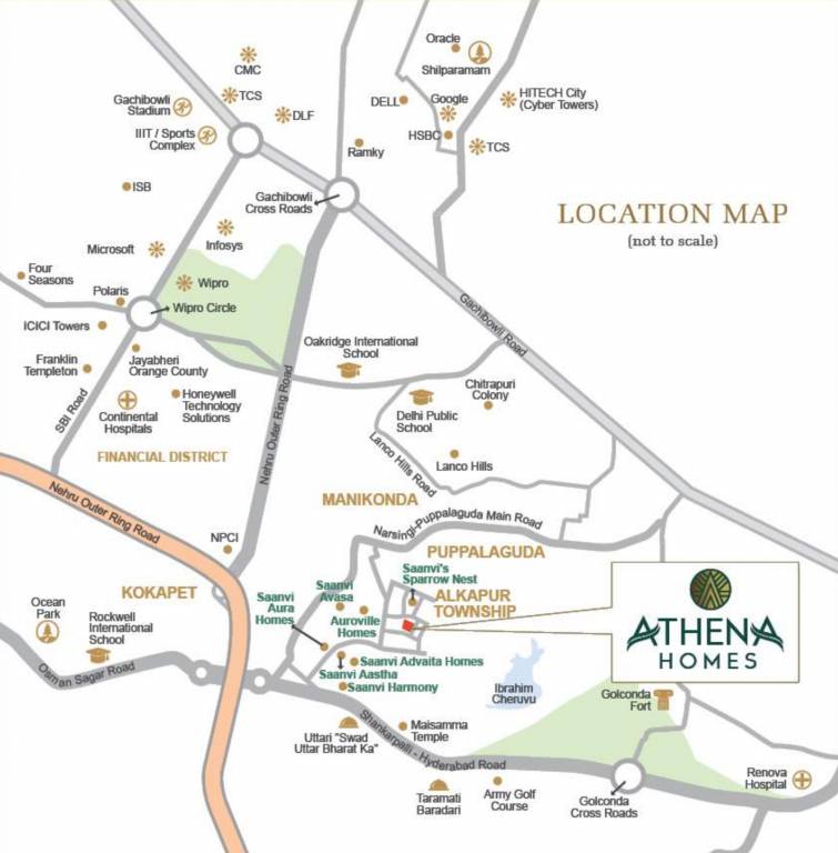  athena homes a Location Plan