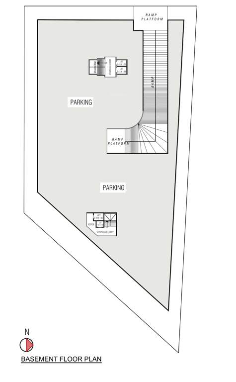  rudraksh nex Tower A + B  Basement Cluster Plan