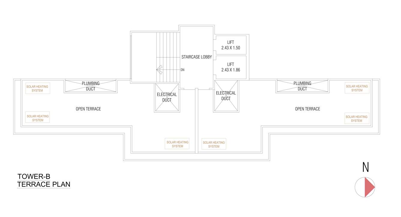  rudraksh nex Tower B Terrace Cluster Plan