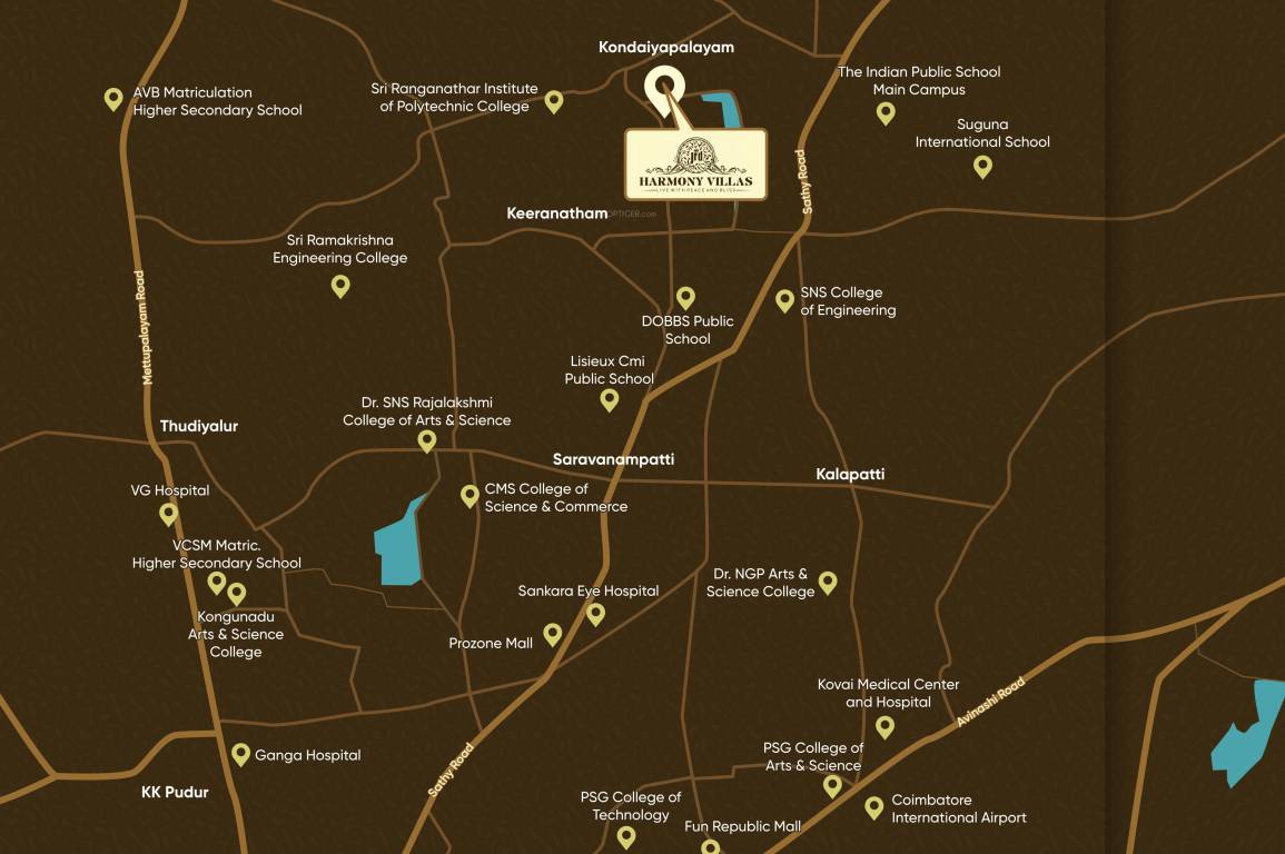 harmony villas Location Plan