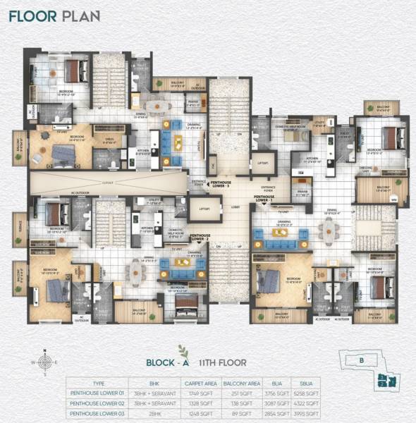 Block A Cluster Plan For 11th Floor pride Block A Cluster Plan For 11th Floor