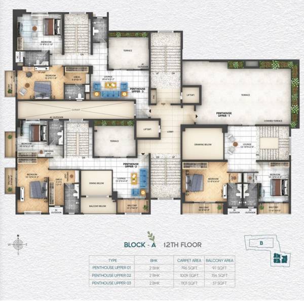 Block A Cluster Plan For 12th Floor pride Block A Cluster Plan For 12th Floor