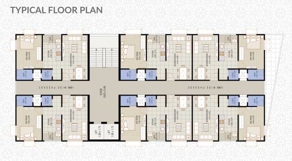  prime Prime Typical Floor Cluster Plan
