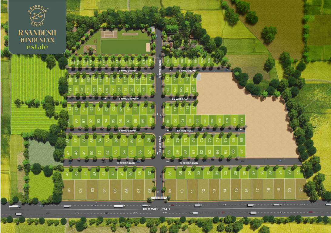  r sandesh hindustan estate Layout Plan