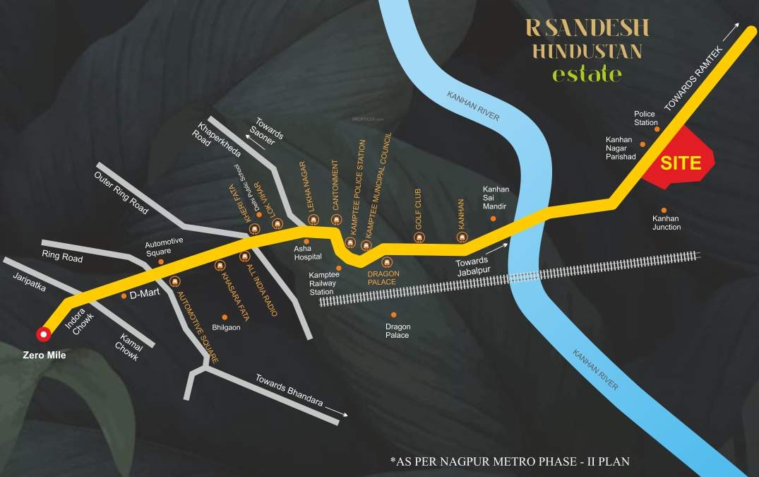  r sandesh hindustan estate Location Plan
