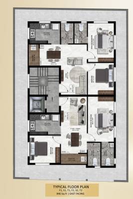  tisya Tisya Cluster Plan from 1st to 3rd Floor