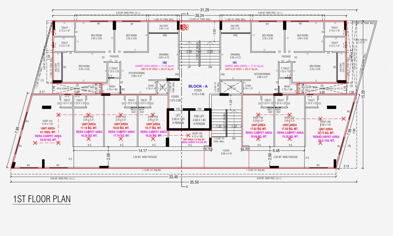  skyside Block A Cluster Plan for 1st Floor