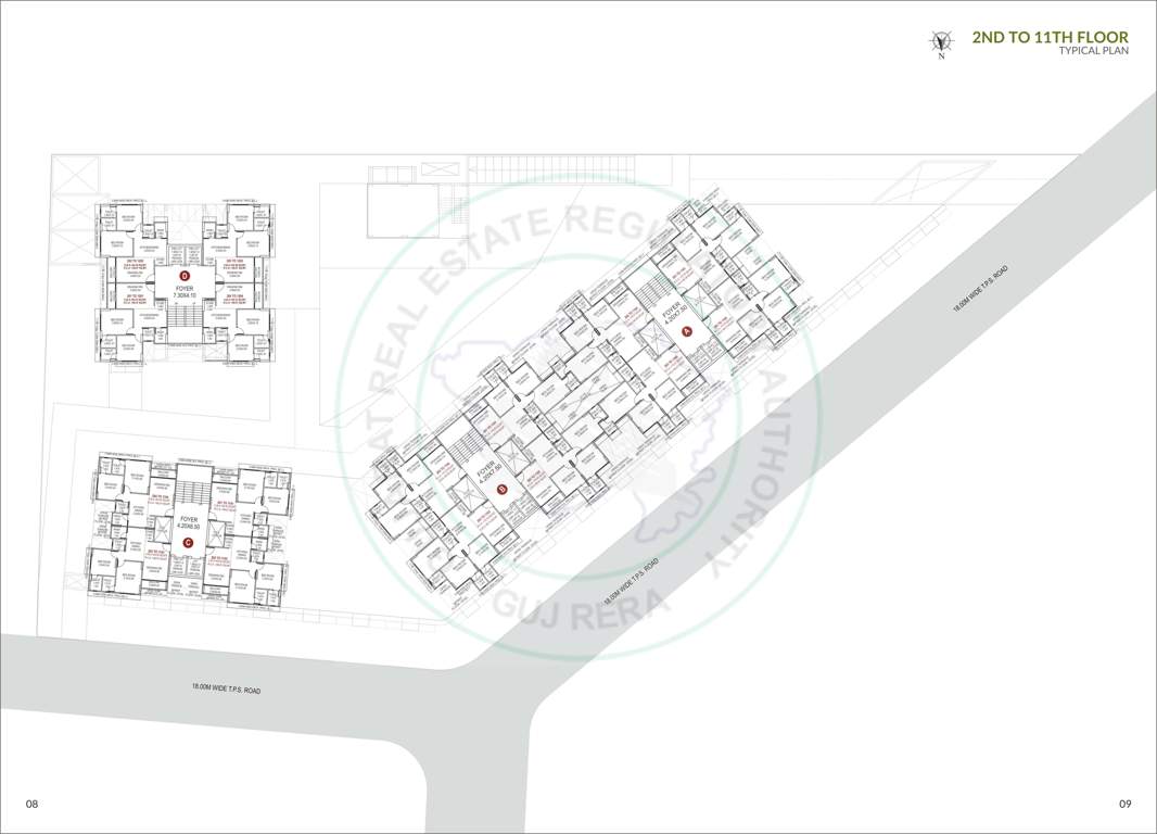  scarlet springs Block A To D Cluster Plan from 2nd to 11th Floor