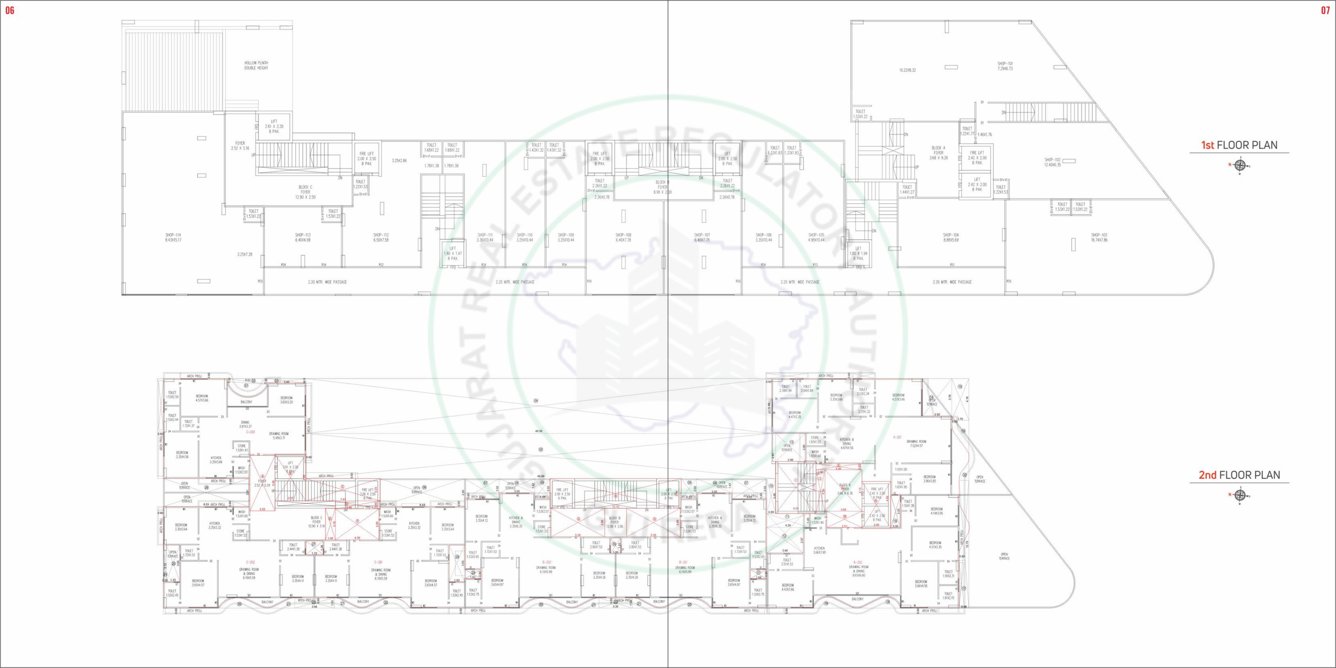  akant Block A To C Cluster Plan from 1st to 2nd Floor