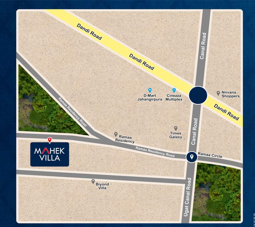  mahek villa Location Plan