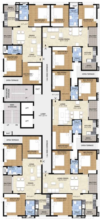  epica Epica Cluster Plan From 1st To 8th Floor