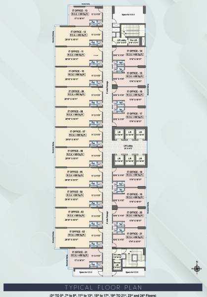  prime-1 Prime 1 Cluster Plan from 3rd to 24th Floor