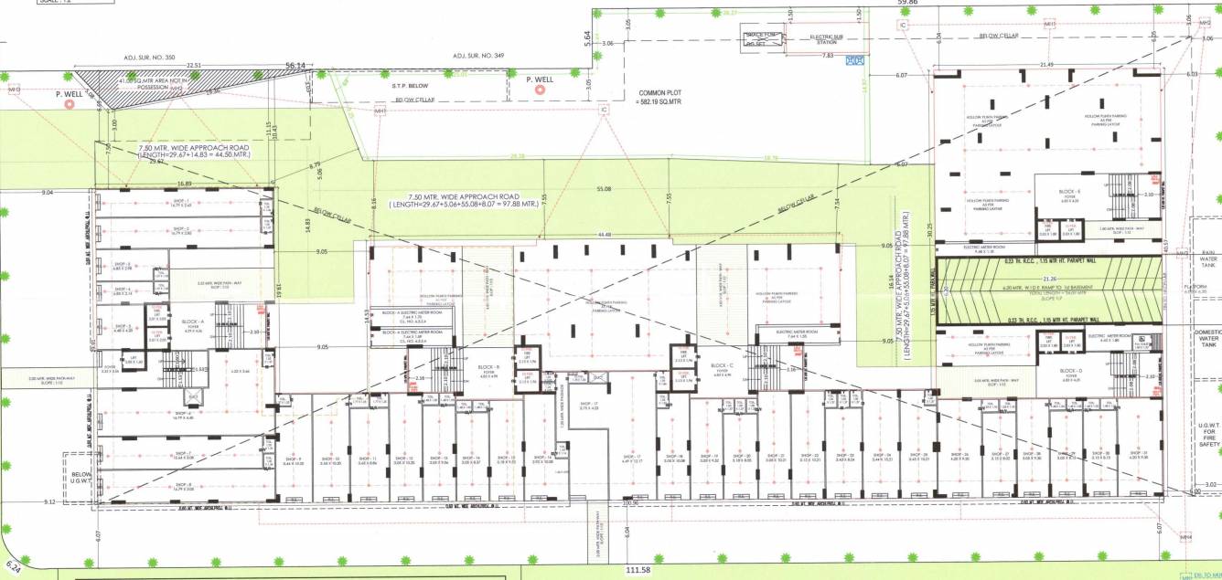  elegance Block A To E Cluster Plan for ground Floor
