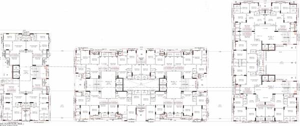  elegance Block A To E Cluster Plan for Typical Floor