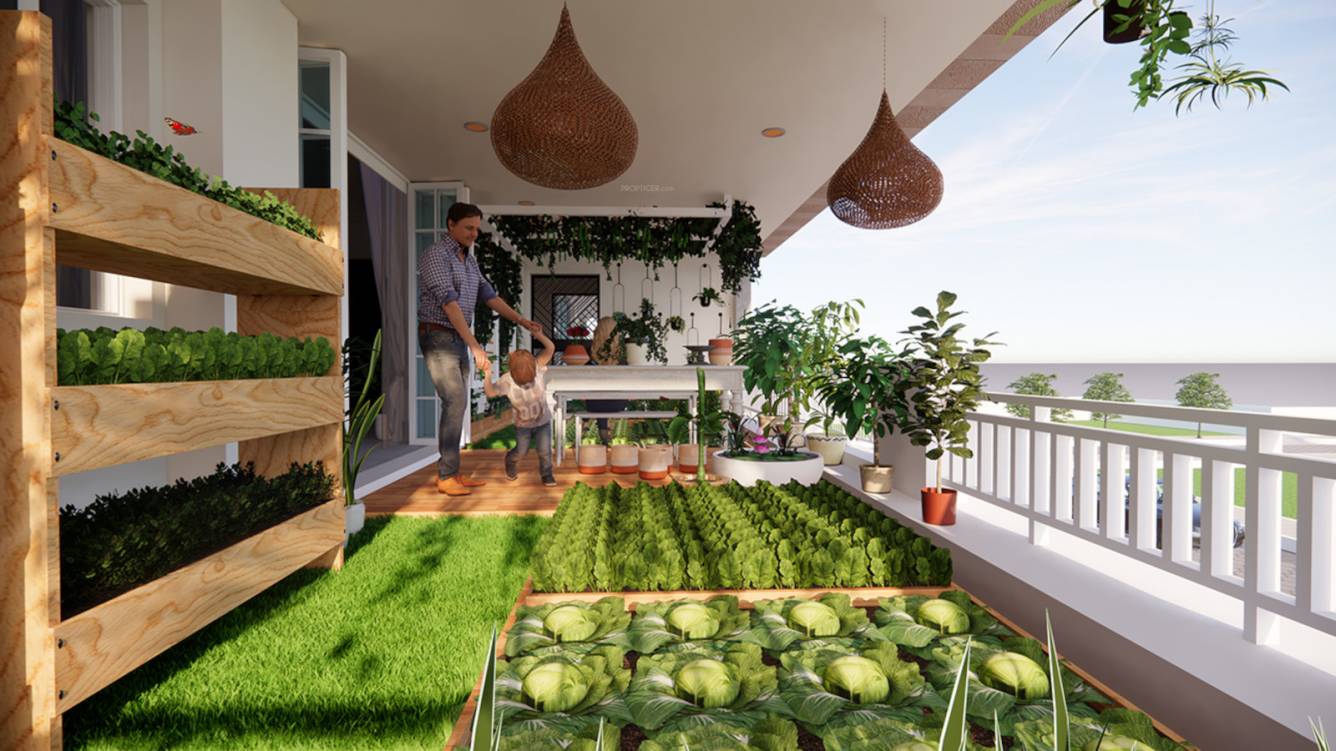  shanti one block b Balcony